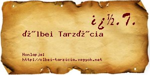 Ölbei Tarzícia névjegykártya